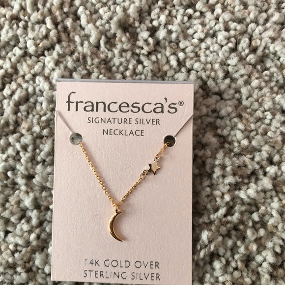 Francesca's Collections Jewelry - francescas star and moon crest necklace Francesca's Collections Jewelry - francescas star and moon crest necklace